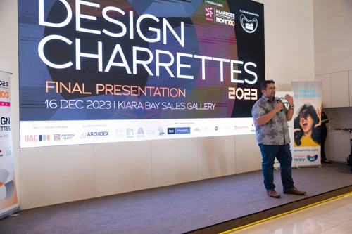UEM Sunrise CEO Sufian Abdullah shared a few words during the closing ceremony of KLAF Design Charrettes 2023 on 16 December.