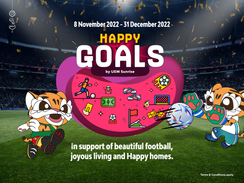 UEM Sunrise’s final campaign for the year, a football-inspired campaign featuring the use of 'Non-Fungible Tokens' (NFTs), called 'Happy Goals by UEM Sunrise'