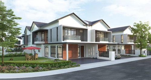An artist’s impression of Aspira Gardens Type B. It is the first low-density residential enclave in Johor that is designed to be solar panel-ready and utilises solar-powered street lights.